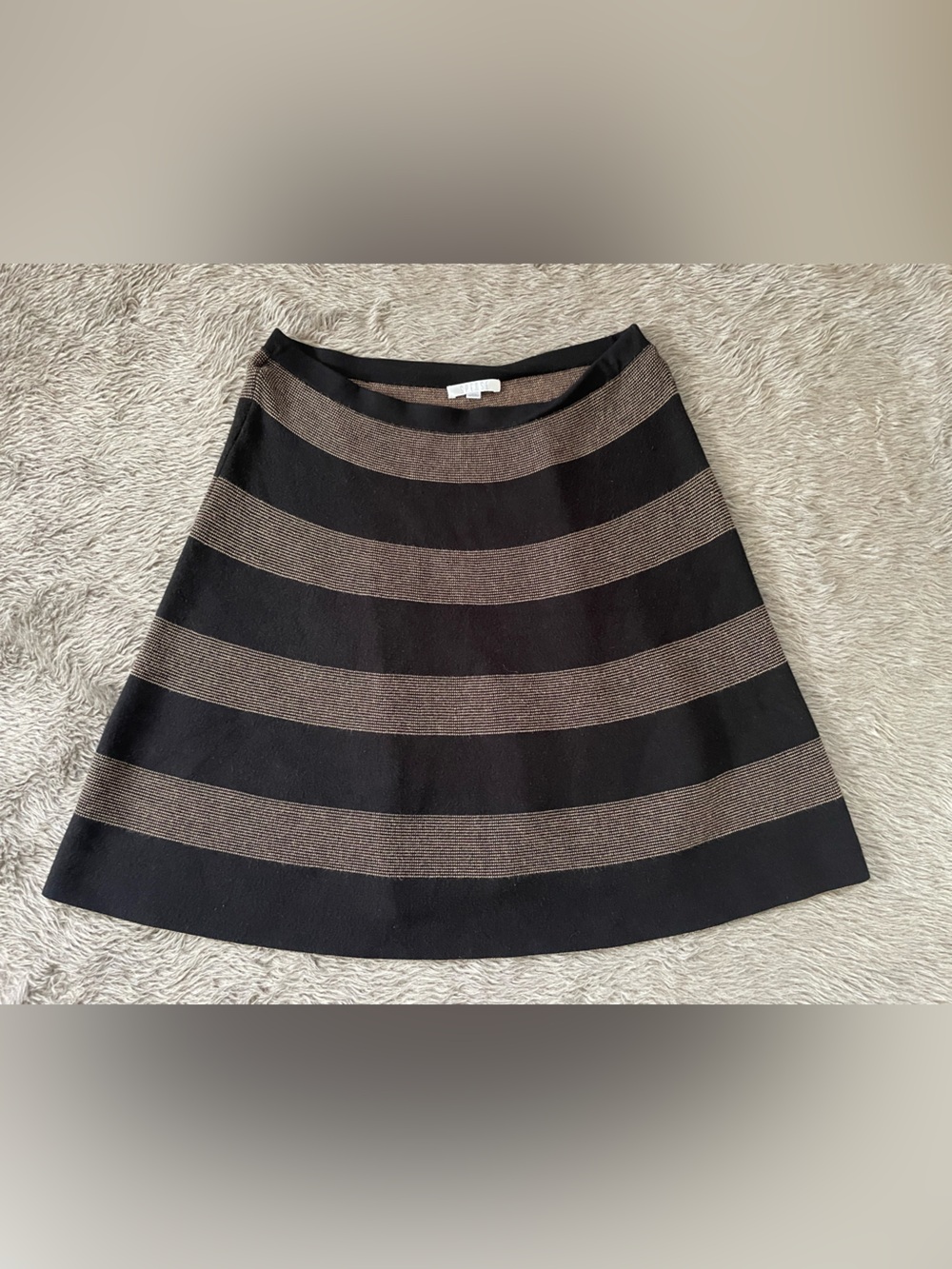 Women’s A Line Stripes Mini Swing Skirt ( Extra Large )